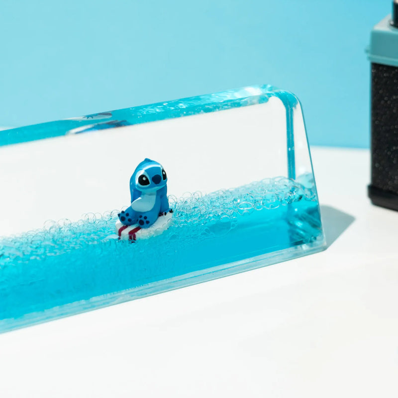 Disney Stitch Acrylic Pen Holder with Figure and Writing Set packaging view