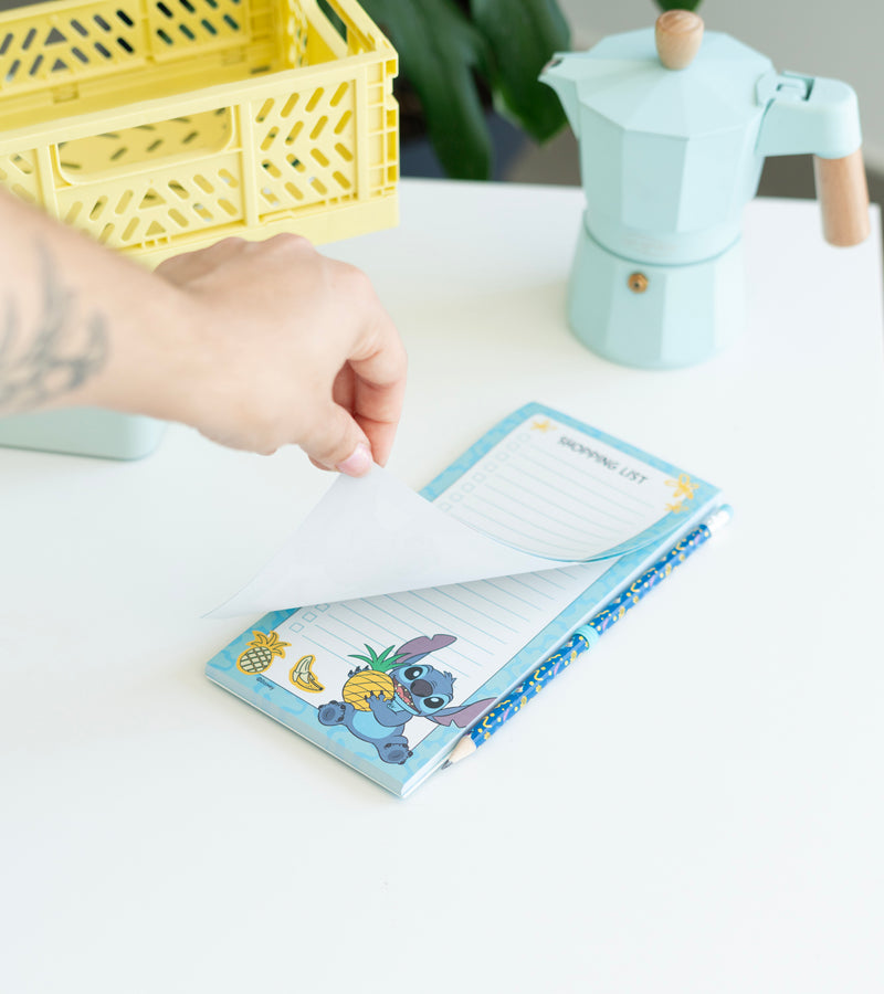 Disney Stitch Tropical Magnetic Notepad design detail