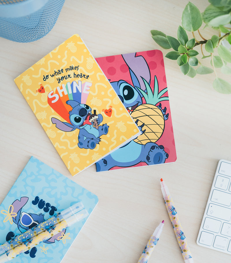 Disney Stitch Tropical Stationery Kit close up detail