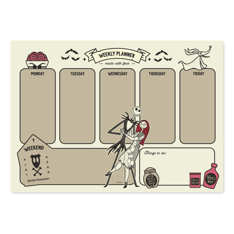 Disney The Nightmare Before Christmas A4 Weekly Planner