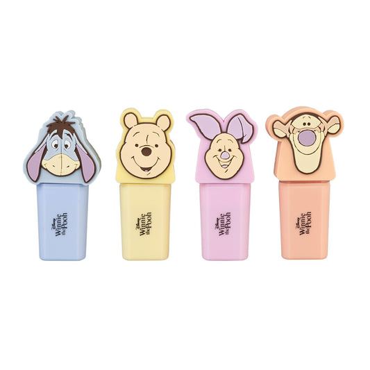 Disney Winnie the Pooh Set of 4 Highlighters with 3D Toppers