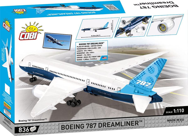 Cobi BOEING 787-8 DREAMLINER (836 Pieces)