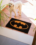 DC Comics Batman Logo Coir Doormat With Non-Slip Base packaging view