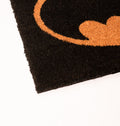 DC Comics Batman Logo Coir Doormat With Non-Slip Base side angle