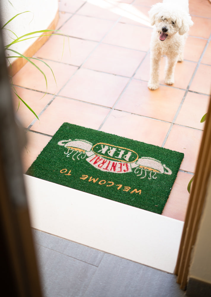 Friends Central Perk Coconut Coir Doormat With Anti-Slip Base packaging view