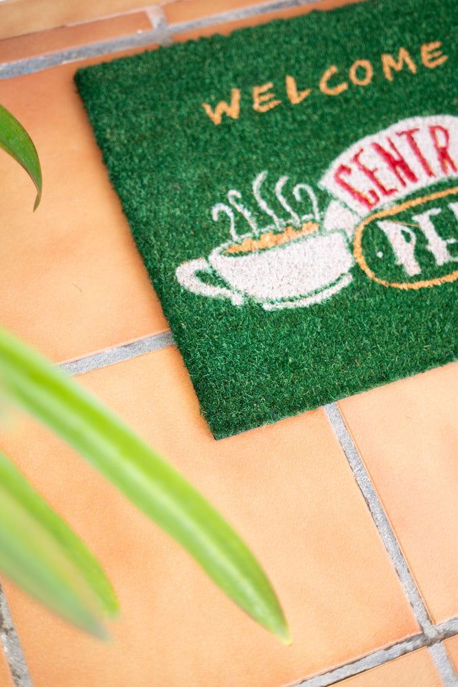 Friends Central Perk Coconut Coir Doormat With Anti-Slip Base design detail