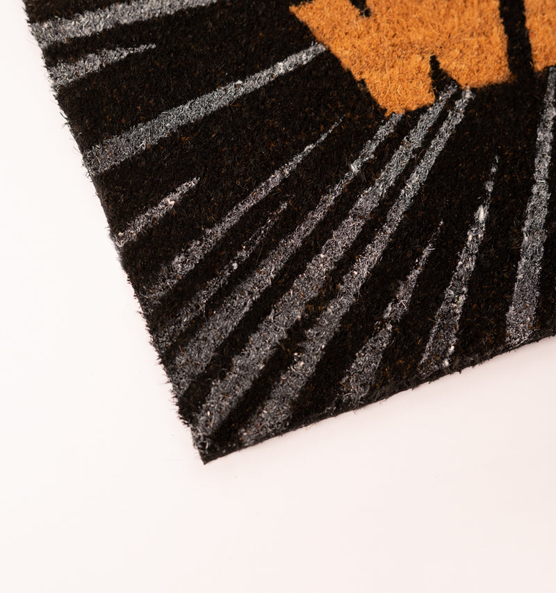 Star Wars Logo Coir Doormat with Anti-Slip Base side angle