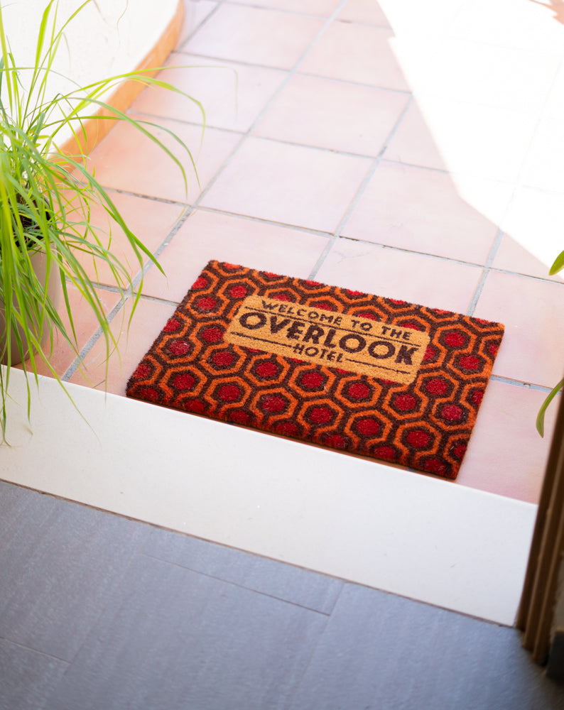The Shining Overlook Hotel Coconut Coir Doormat design detail