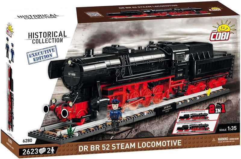 Cobi Historical Trains Steam Locomotive DRB 52 Executive Edition (2,623 Pieces)