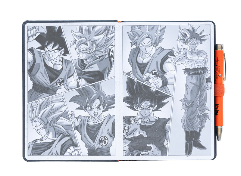 Dragon Ball Super Goku A5 Premium Notebook with Projector Pen side angle