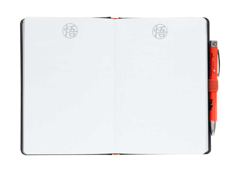 Dragon Ball Super Goku A5 Premium Notebook with Projector Pen close up detail