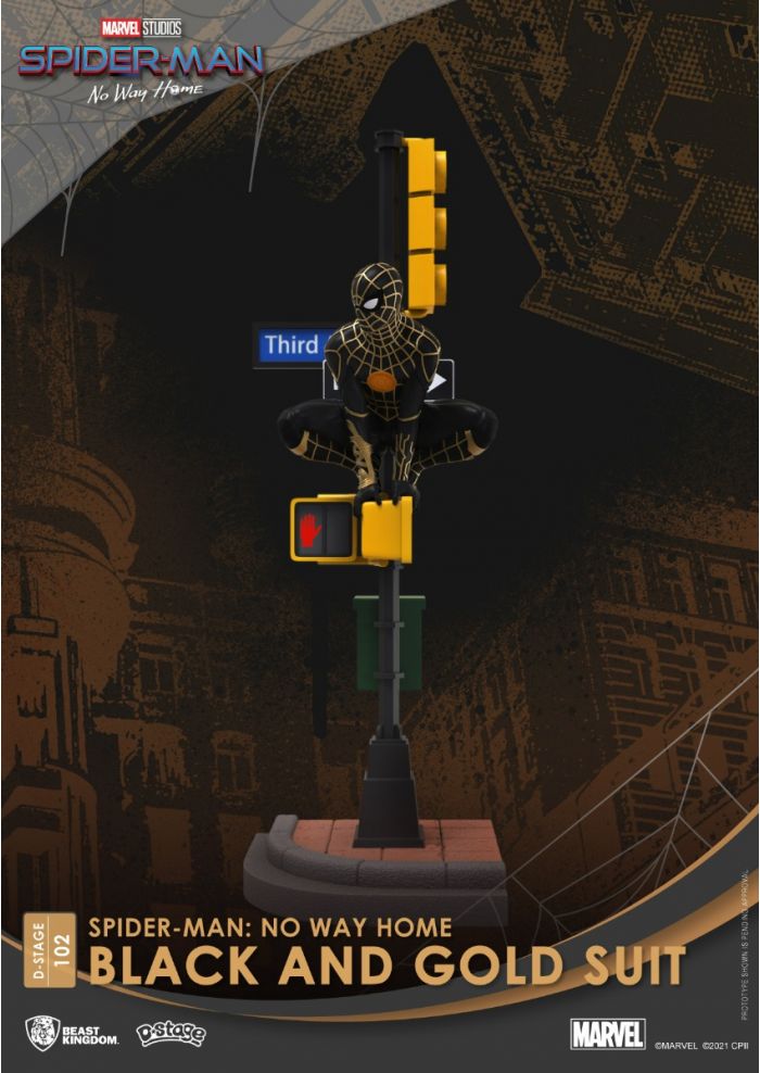 Beast Kingdom Spider-Man (Black and Gold Suit) Spider-Man: No Way Home D-Stage Diorama