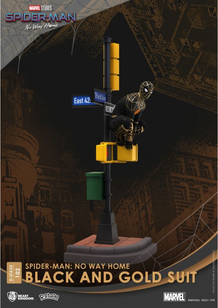Beast Kingdom Spider-Man (Black and Gold Suit) Spider-Man: No Way Home D-Stage Diorama