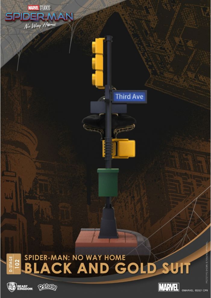Beast Kingdom Spider-Man (Black and Gold Suit) Spider-Man: No Way Home D-Stage Diorama