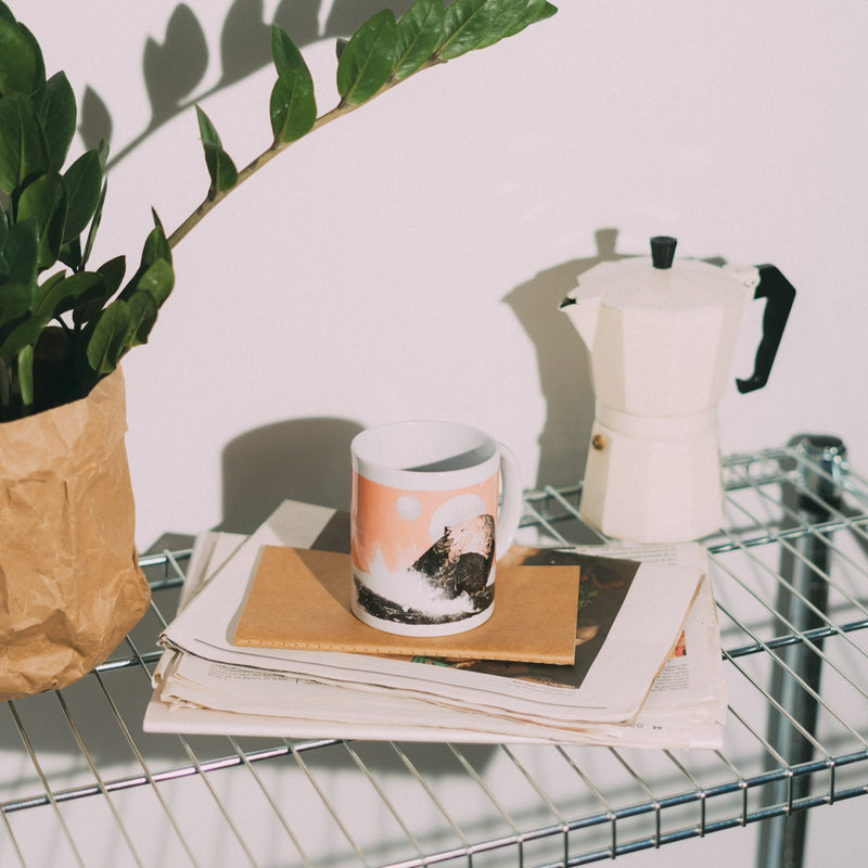 Dune Ceramic Coffee Mug 350ml Dishwasher Safe close up detail