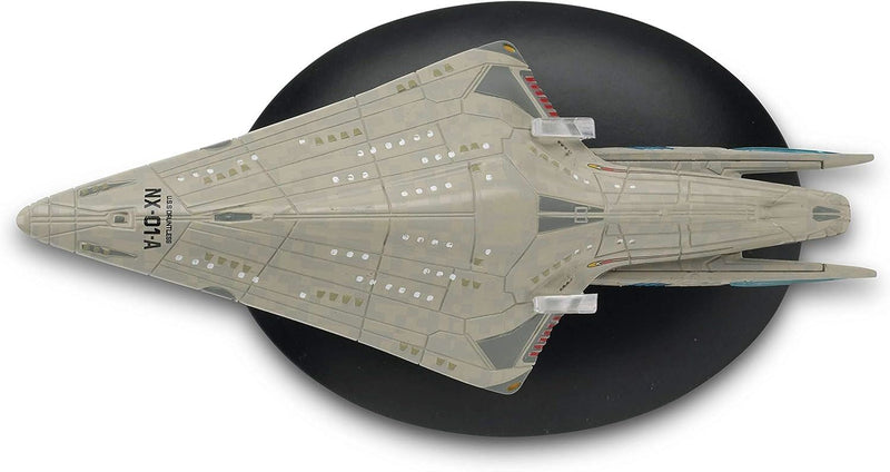 U.S.S. Dauntless™ NX-01-A Model Die Cast Ship (Eaglemoss / Star Trek), in display