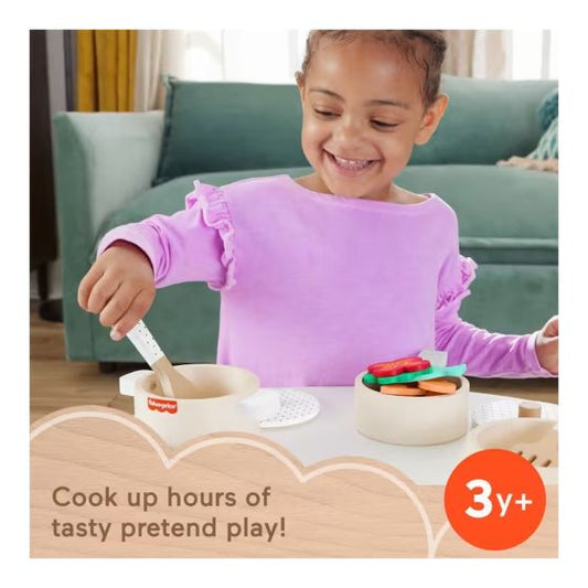 Fisher Price Wooden Pots & Pans Set