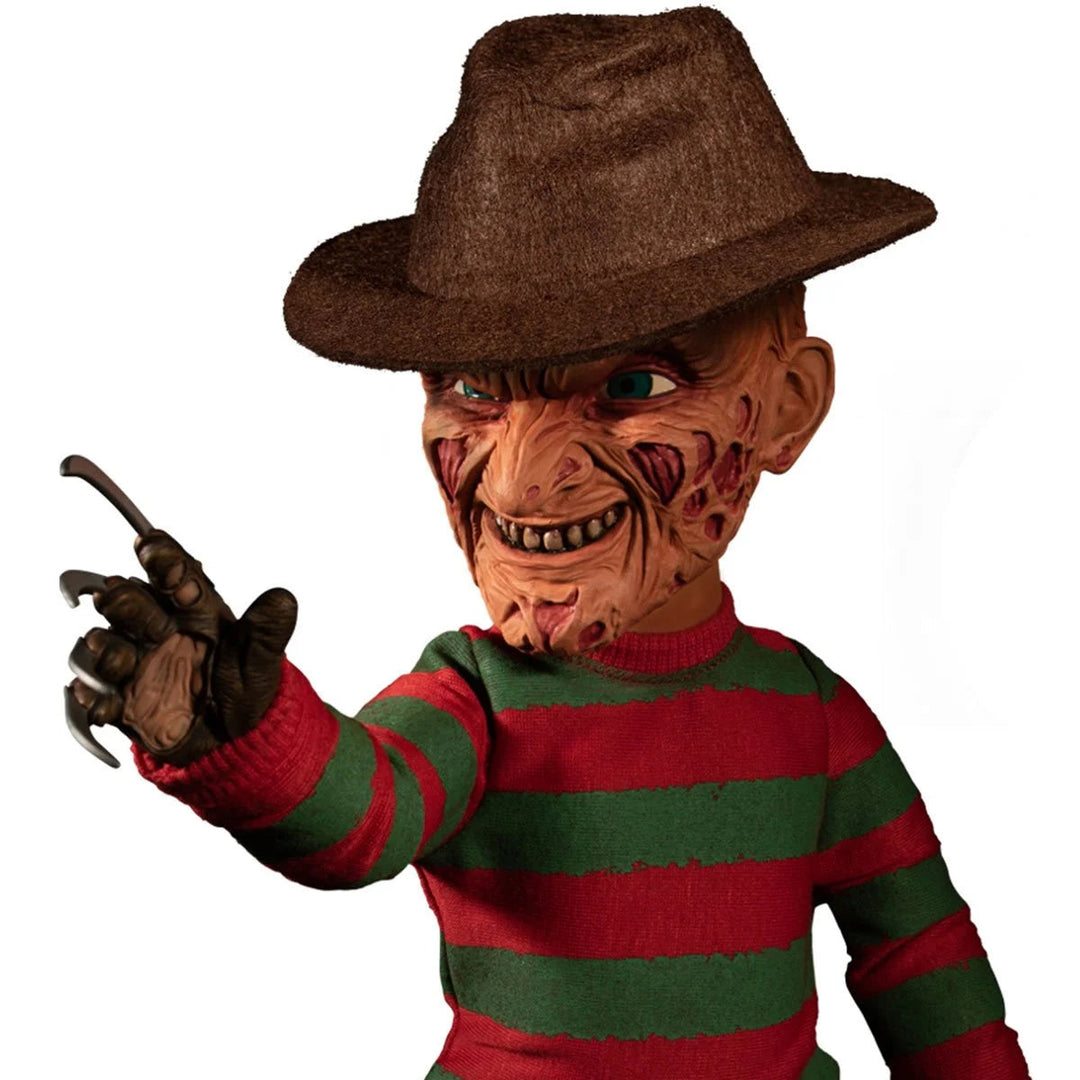 A Nightmare on Elm Street Mezco Designer Series Mega Scale Talking Freddy Krueger