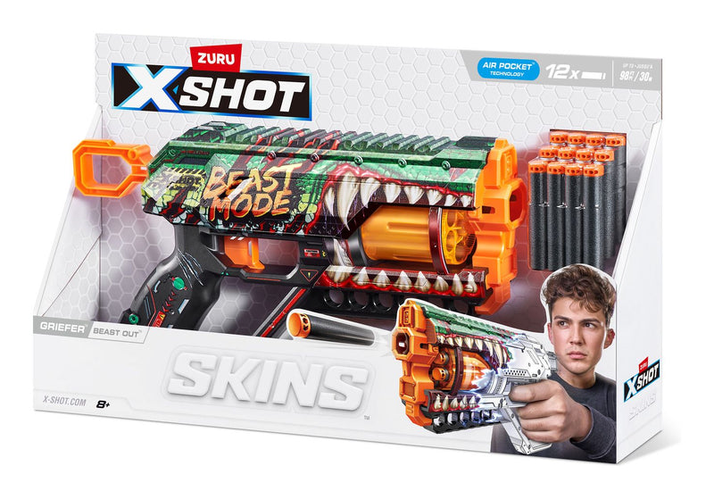 XSHOT Skins Griefer Blaster (12 Darts) - Image