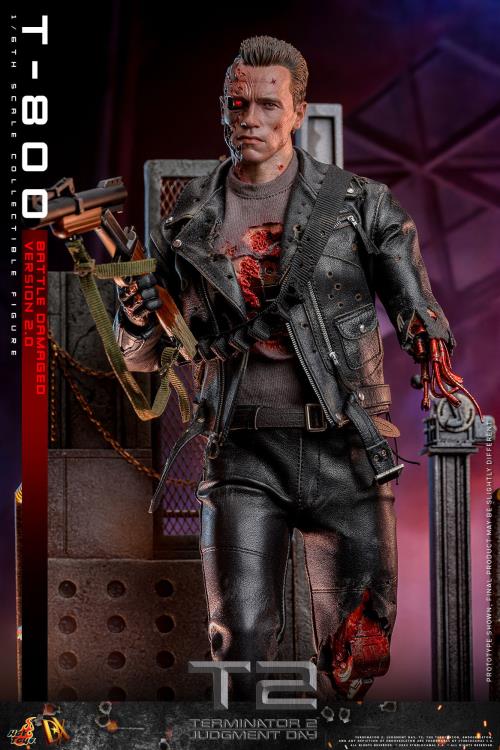 Hot Toys Terminator 2: Judgement Day DX46 T-800 (Battle Damaged Version 2.0) 1/6th Scale Figure