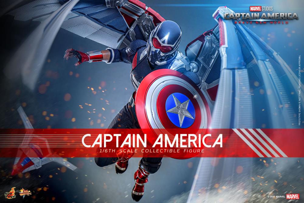 Hot Toys Captain America Brave New World Captain America 1/6th Scale Figure