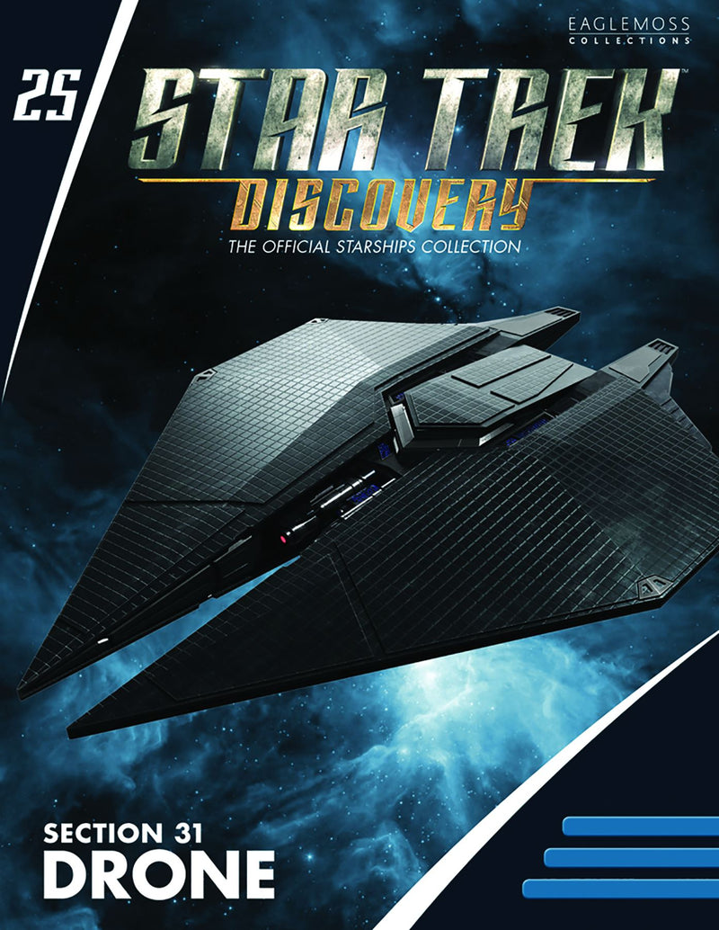 Section 31 Drone Model Diecast Ship Discovery (Eaglemoss / Star Trek), in display
