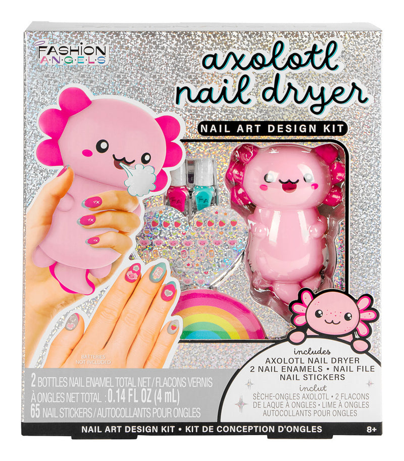 Fashion Angels Axolotl Hair Dryer Nail Art Design Kit