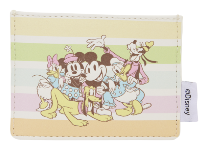 Loungefly Mickey and Friends Rainbow Stripes Card Holder