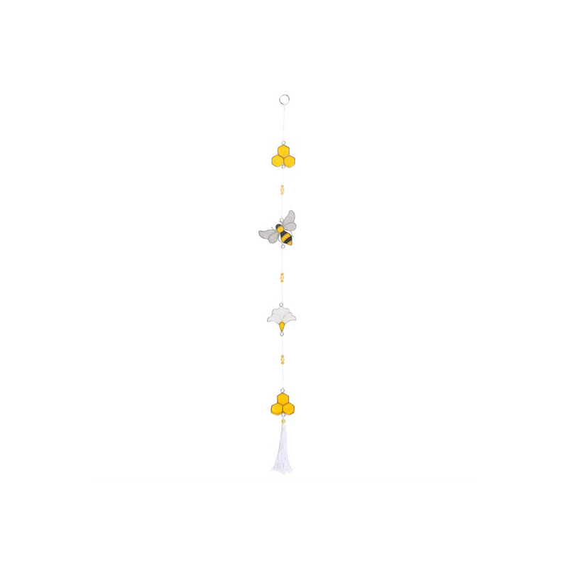 String of Bee and Honeycomb Suncatchers