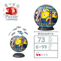 Minions 3 72 Piece 3D Puzzle Ball
