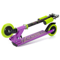 Xootz Kids' Folding Kick Scooter with Adjustable Handlebars - Purple, rear view