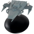 Husnock Warship Model Die Cast Ship (Eaglemoss / Star Trek), side angle