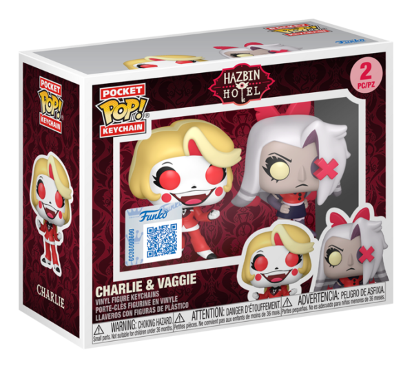 Pop! Keychain 2 Pack Hazbin Hotel Charlie & Vaggie