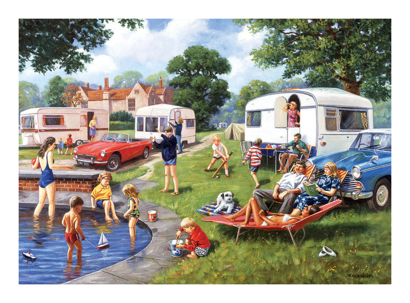 Nostalgia Collection Caravan Holiday 1000 Piece Jigsaw Puzzle