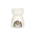 White Gloss Lotus Flower Oil Burner