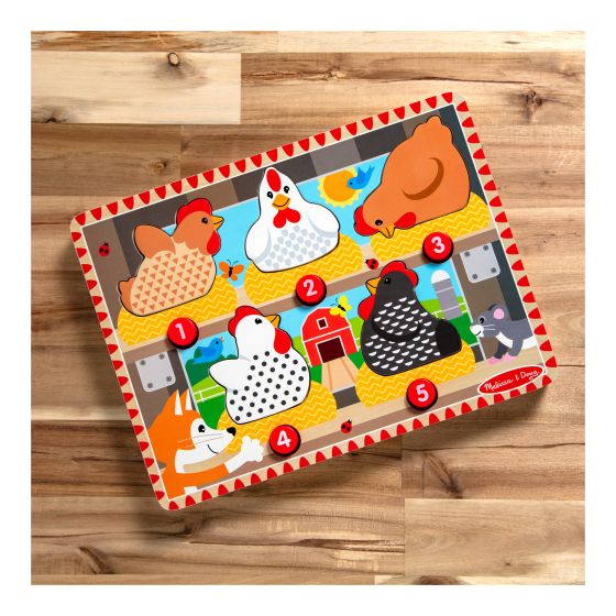 Melissa & Doug Magnetic Press&Pop Wooden Puzzle