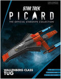 Starfleet Wallenberg-class Tug Model Picard Diecast Ship (Eaglemoss / Star Trek: Picard), side angle
