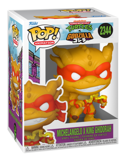 Pop! Vinyl - Godzilla x TMNT - Michelangelo x Ghidorah