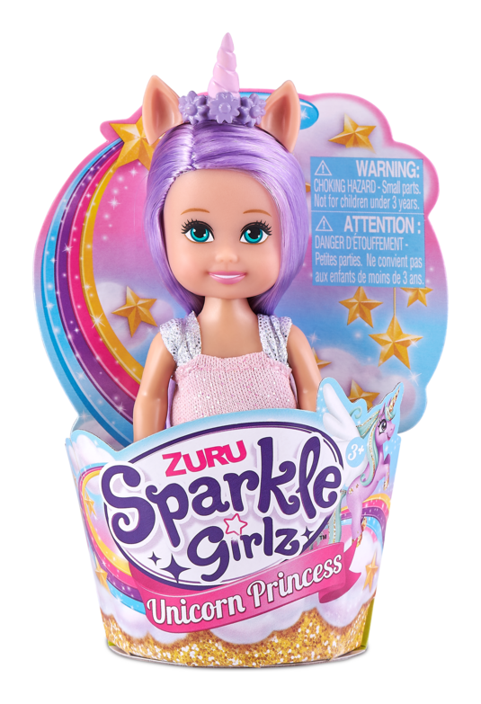 Sparkle Girlz 4.7" Unicorn Princess Cupcake Assortment - Image