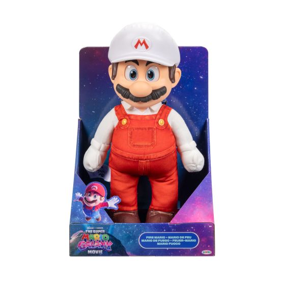 The Super Mario Galaxy Movie 15" Posable Plush Fire Mario