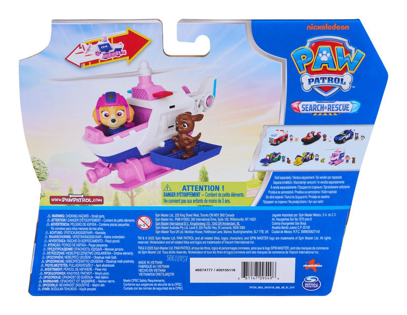 Paw Patrol Search & Rescue Skye Rescue Helicopter with 2 Figures - Image