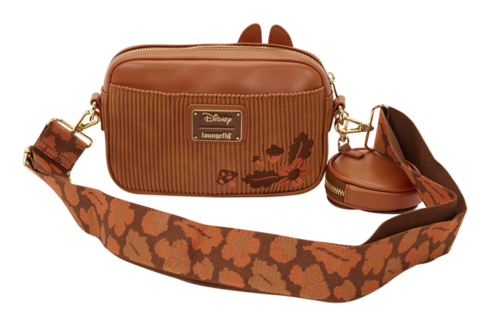 Loungefly - Disney Chip 'n' Dale Corduroy Sling Crossbody Bag with Coin Bag