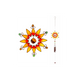 Orange Sunflower Windchime