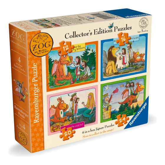 Gruffalo & Friends Zog & FD 4 in a Box Jigsaw Puzzles