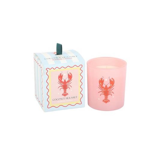 Pastel Lobster Coconut & Sea Salt Candle, alternate view
