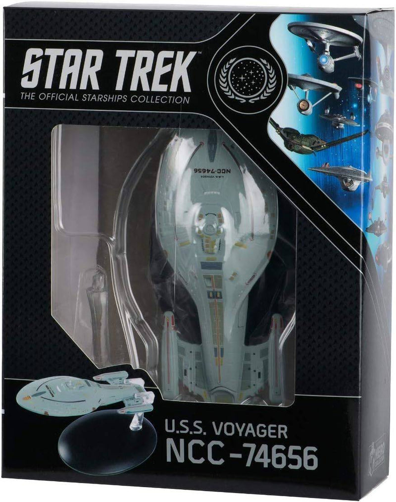 U.S.S. Voyager NCC-74656 (Intrepid-class) Model Diecast Ship (Eaglemoss / Star Trek), showing reverse