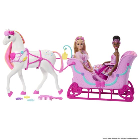 Barbie in the Nutcracker Land of Sweets Horse & Sled