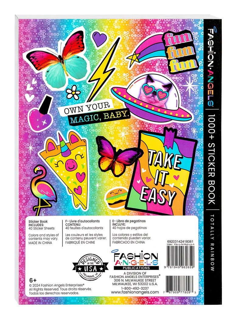 Fashion Angels 1000+ Totally Rainbow Stickers - Image