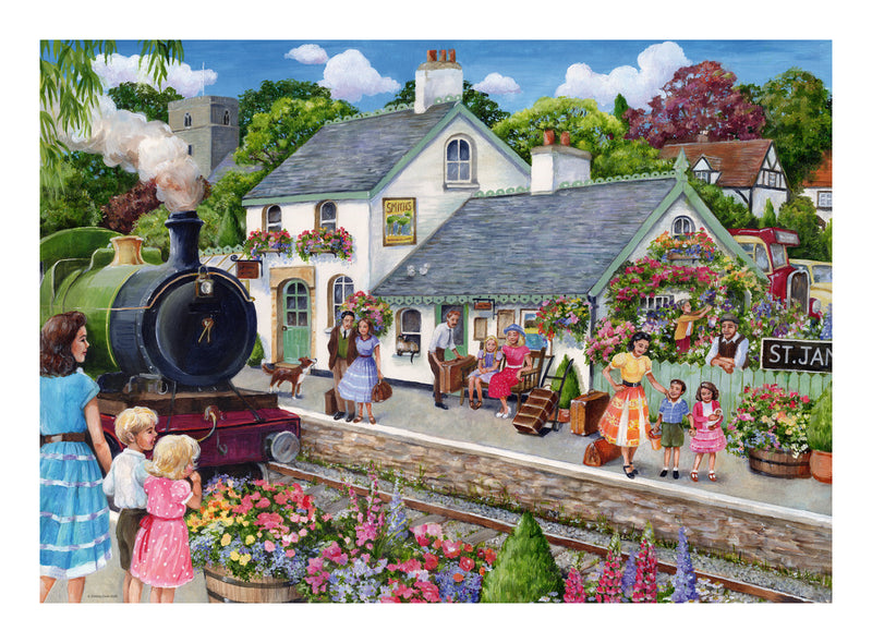 Whistle Stop Cottage 1000 Piece Jigsaw Puzzle