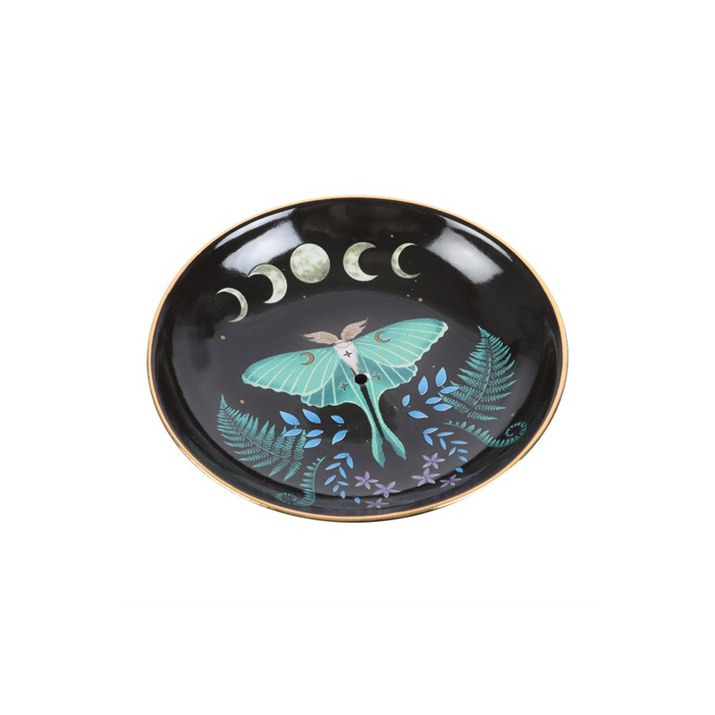 Luna Moth Ceramic Incense Plate